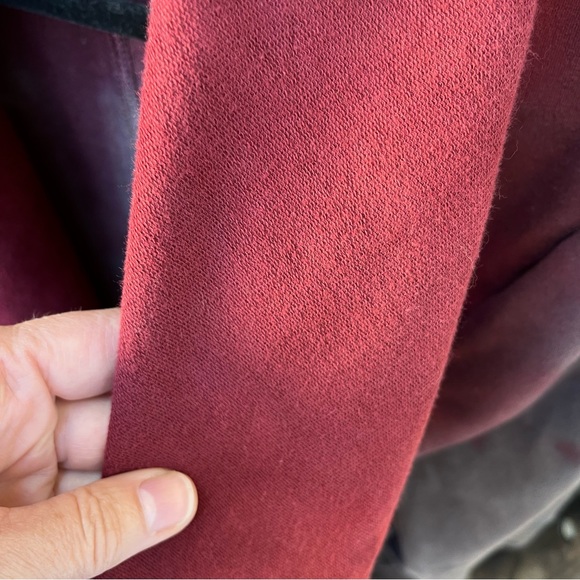 Testimony Los Angeles French Terry Tie Dye Ruched Sleeve Draped Cardigan Sz L - Picture 13 of 16